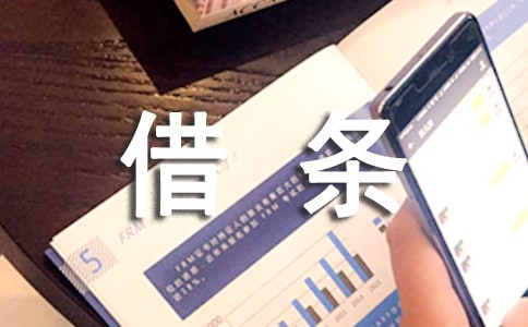 《借条、收条和领条》 之一